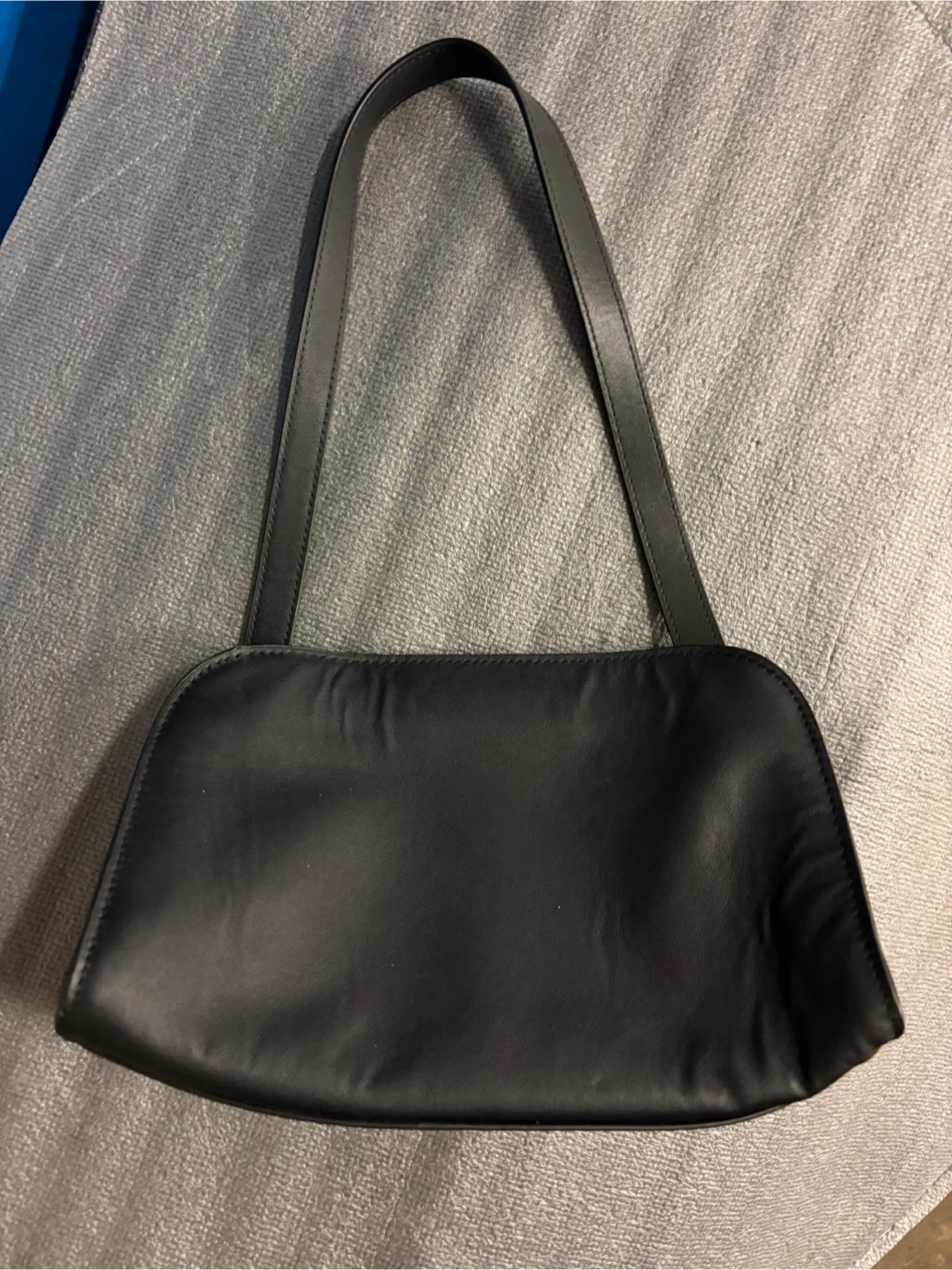 The Row Black Leather Shoulder Bag