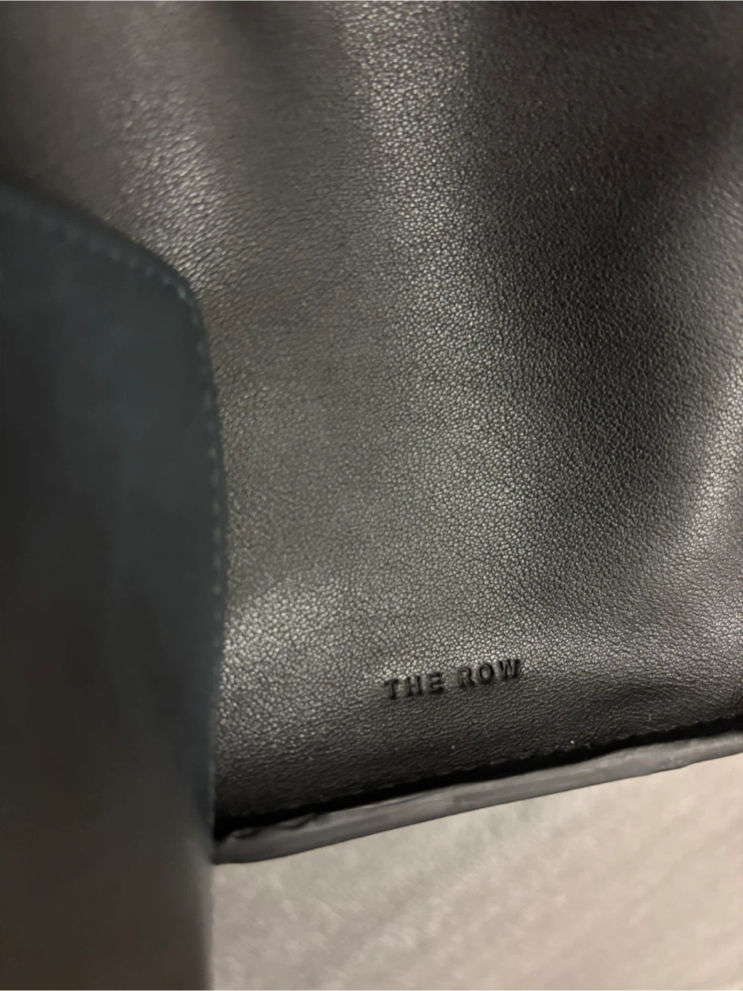 The Row Black Leather Shoulder Bag - photo 3