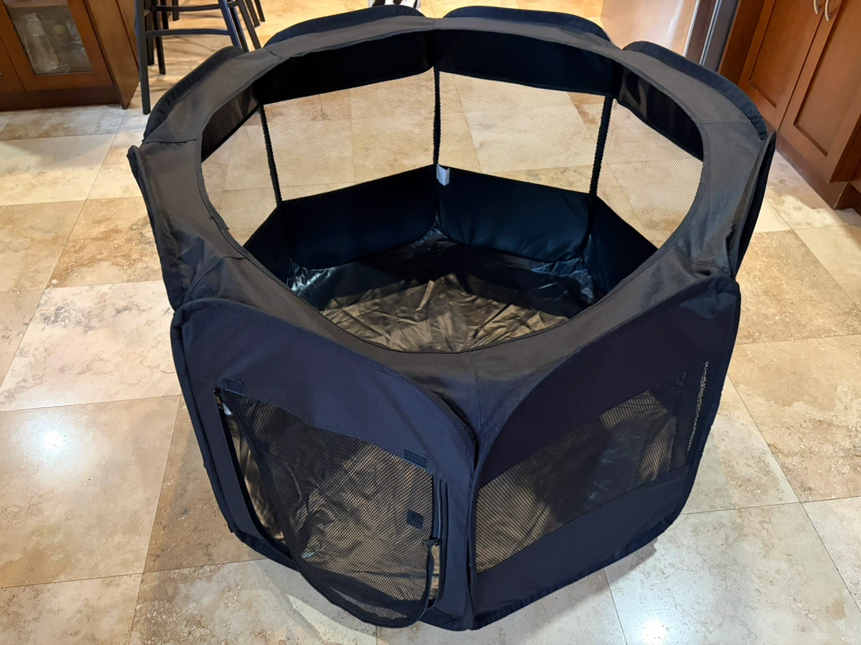 Top Paw 28" Soft-Sided Portable Playpen for Dogs