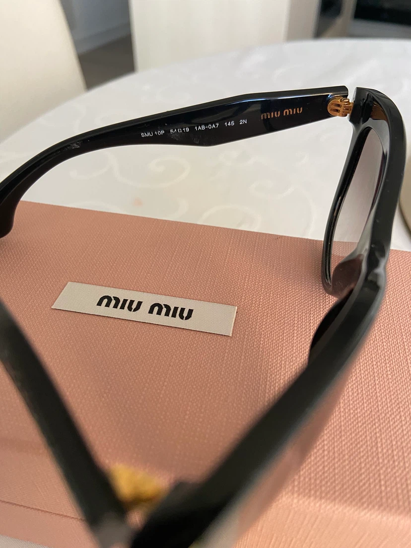Miu Miu Black Embellished Sunglasses - photo 4