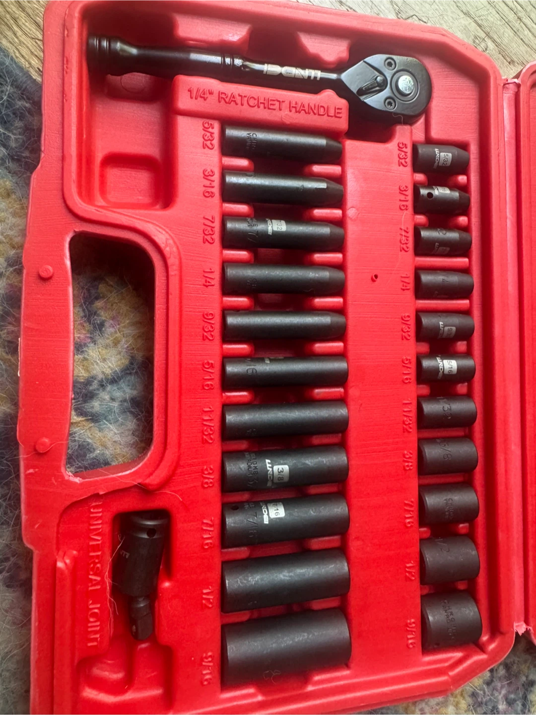 Llndei 1/4” Drive Socket Set
