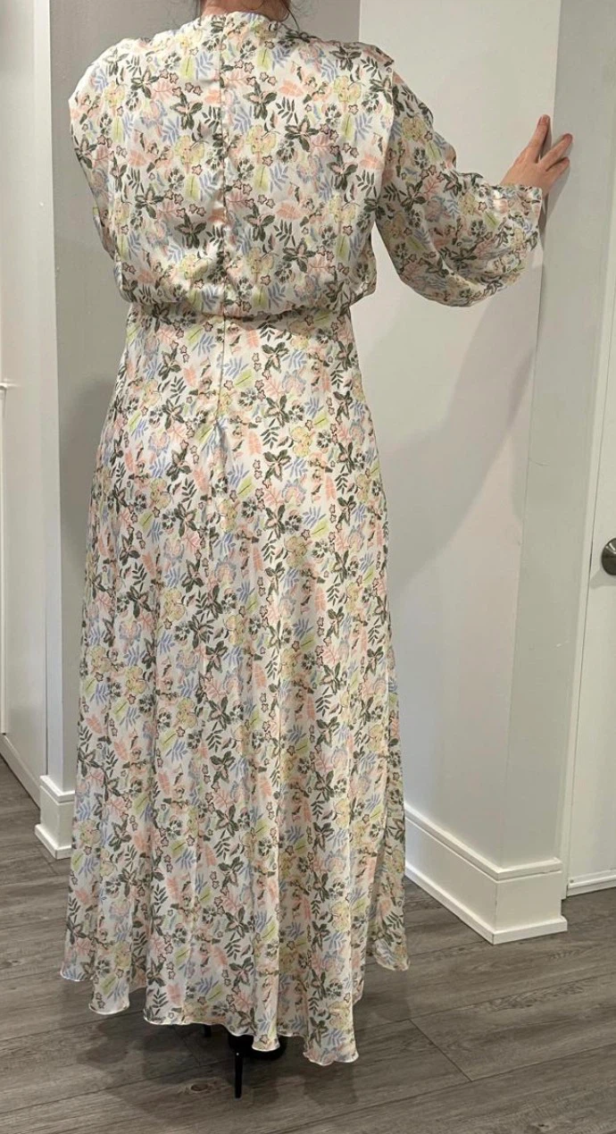 Floral Maxi Dress with Belt