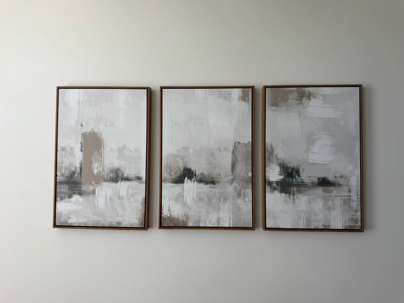 Set of 3 Abstract Canvas Wall Art Paintings