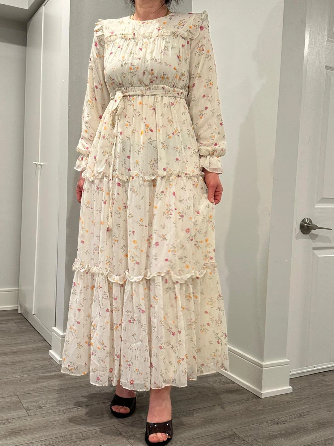 Floral Maxi Dress with Ruffles