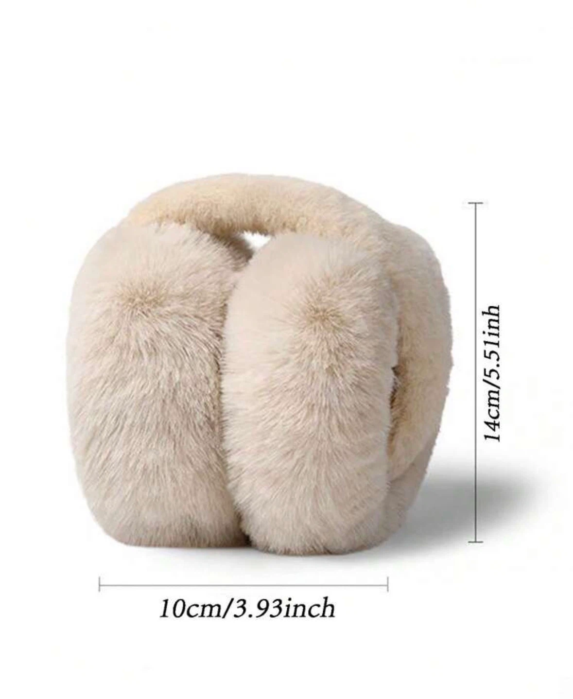 White Faux Fur Earmuffs - photo 3