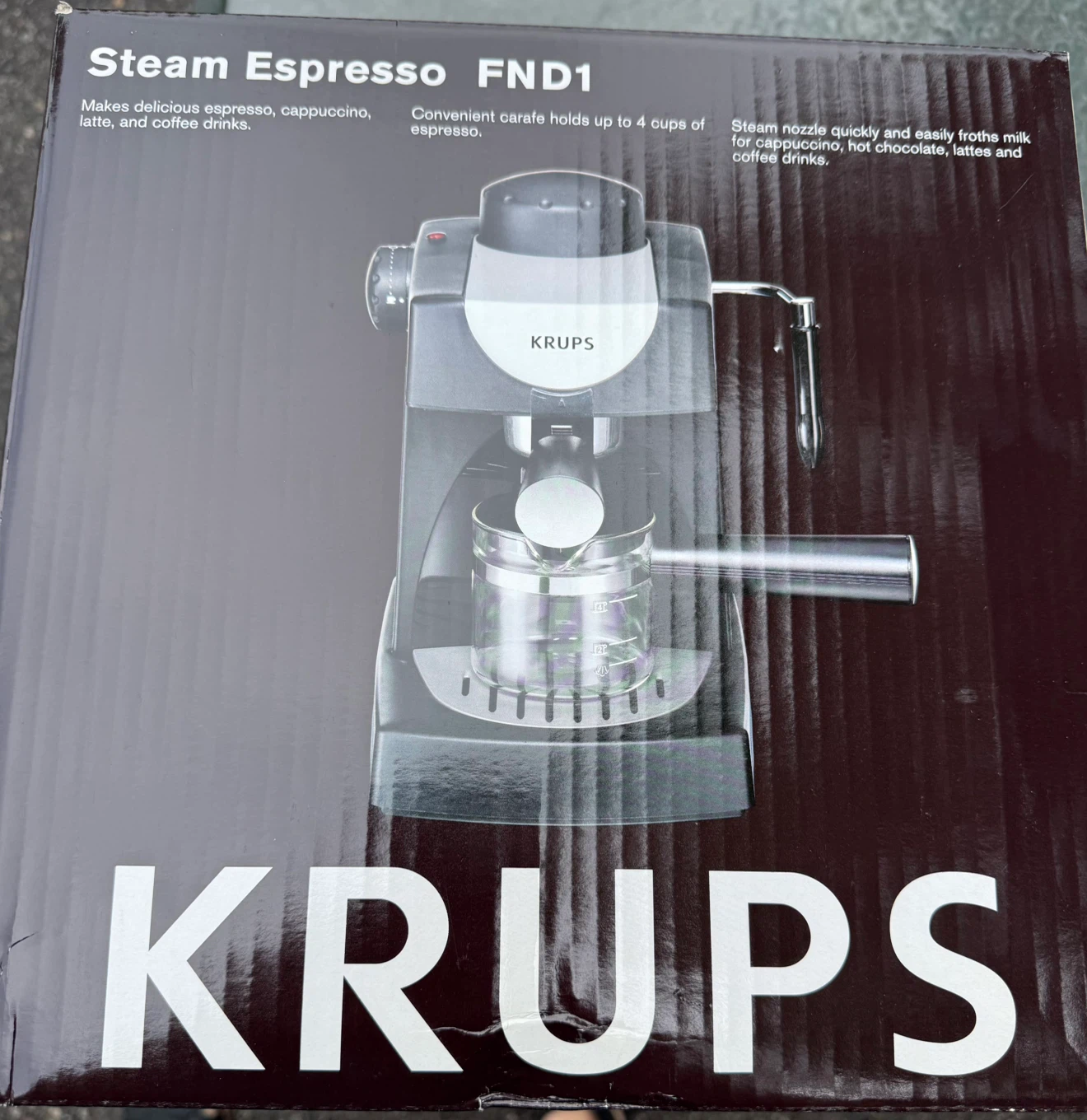 KRUPS FND1 Steam Espresso Machine - photo 2