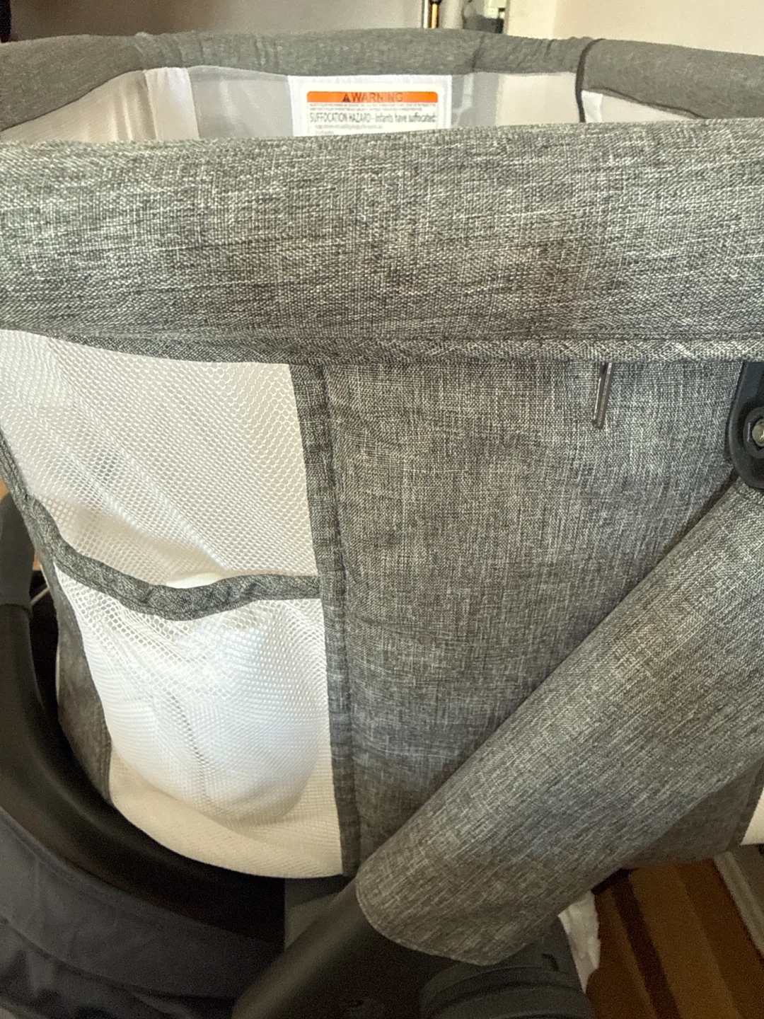 Baby Delight Gray Baby Bassinet