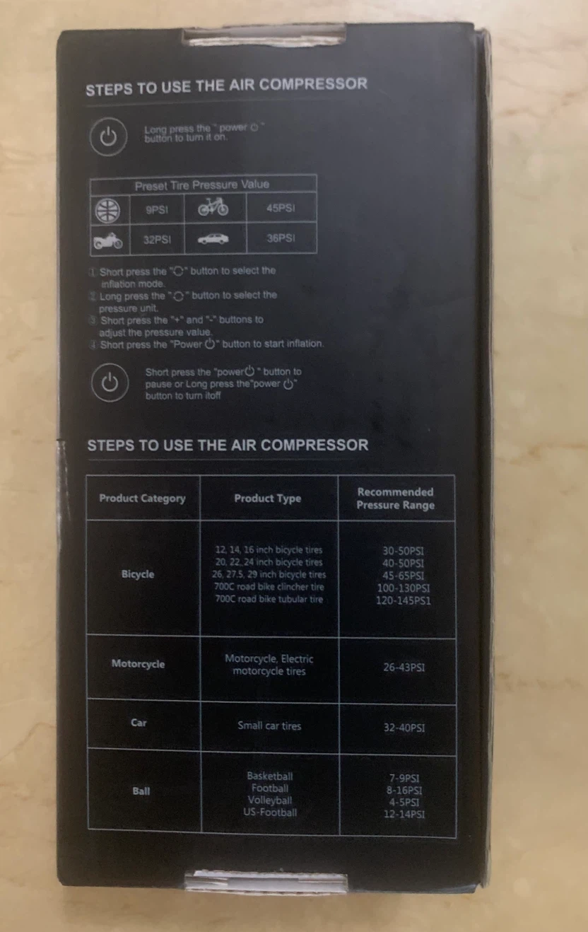 Portable Tire Inflator Model C7 - 500mm - photo 3