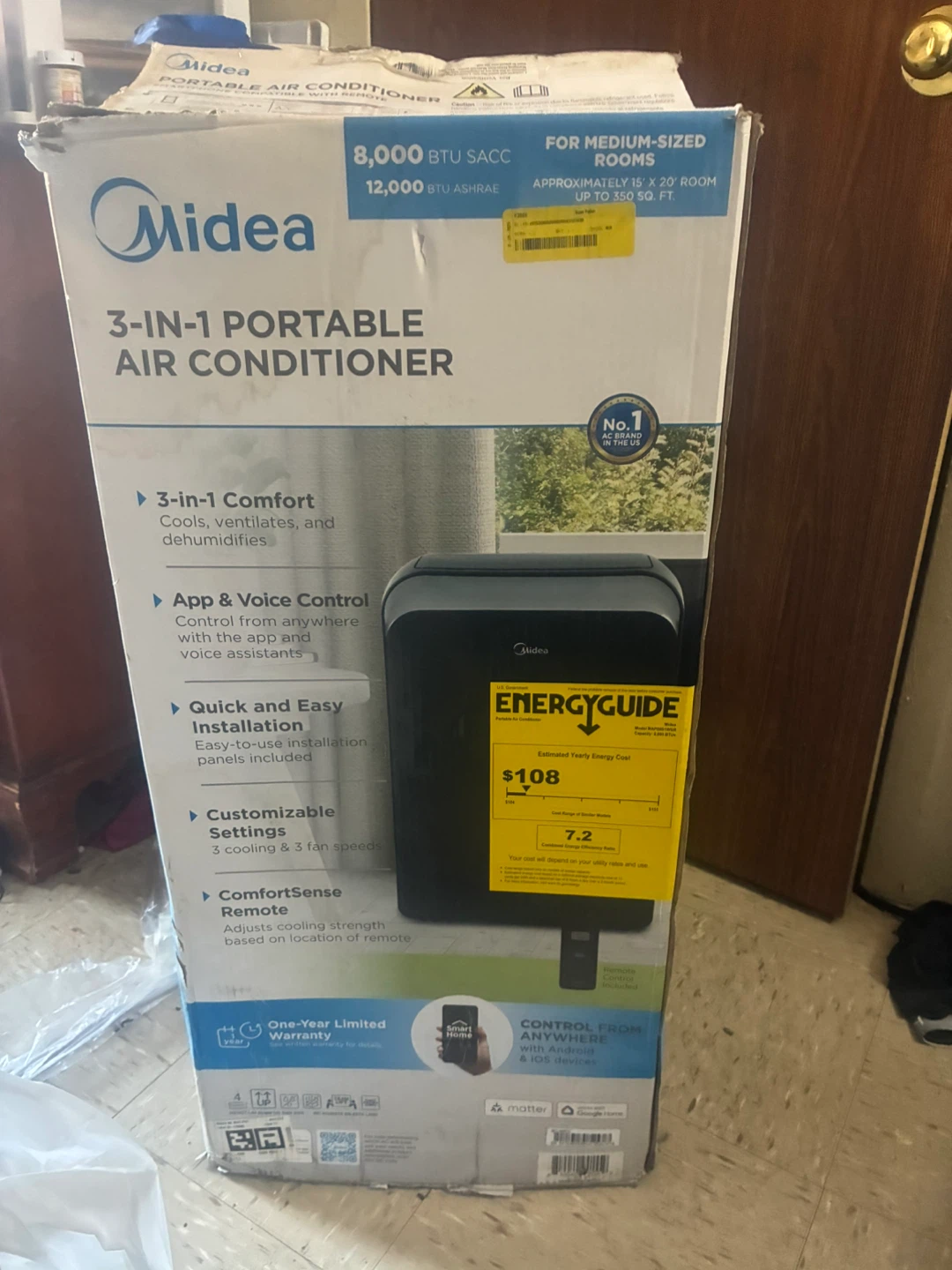 Midea 3-in-1 Portable Air Conditioner 12,000 BTU - photo 2