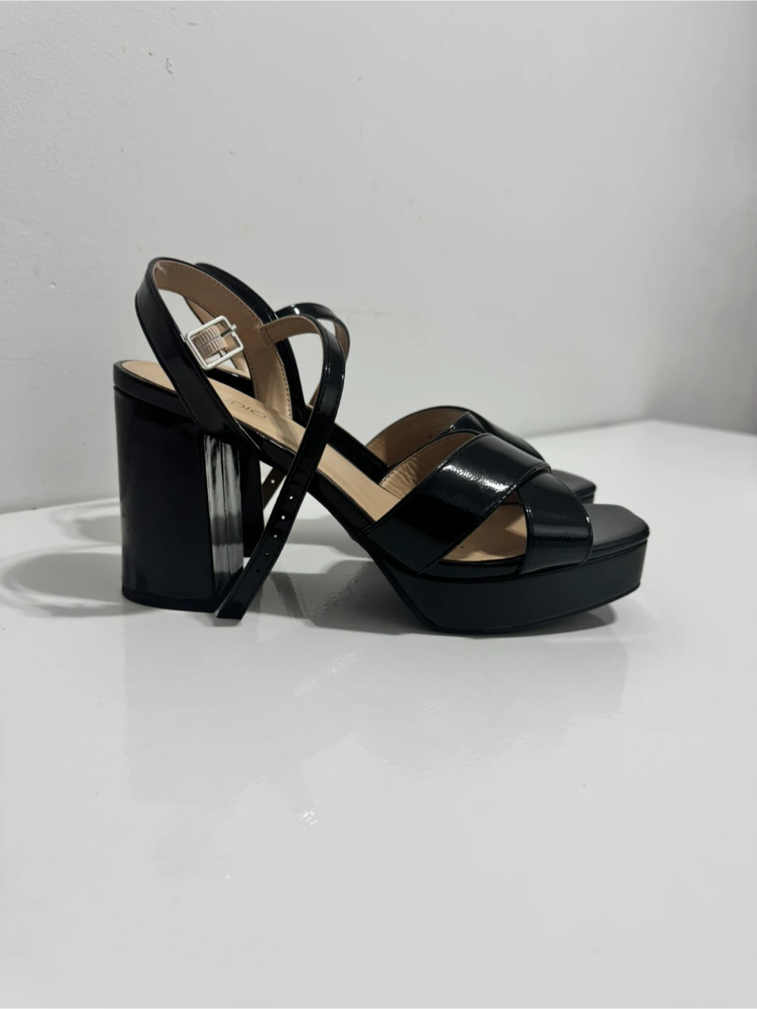 Black Patent Platform Heels - photo 2