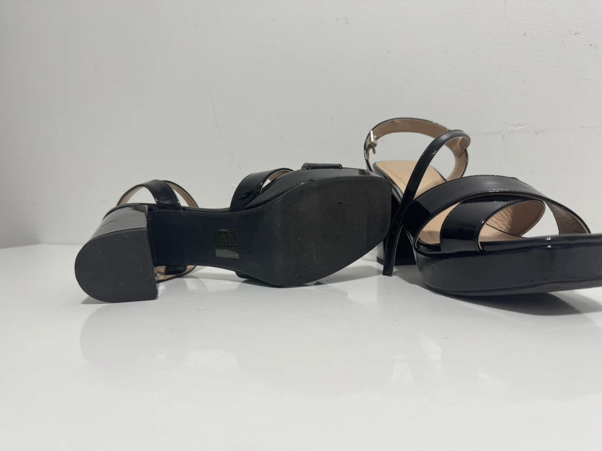 Black Patent Platform Heels - photo 4