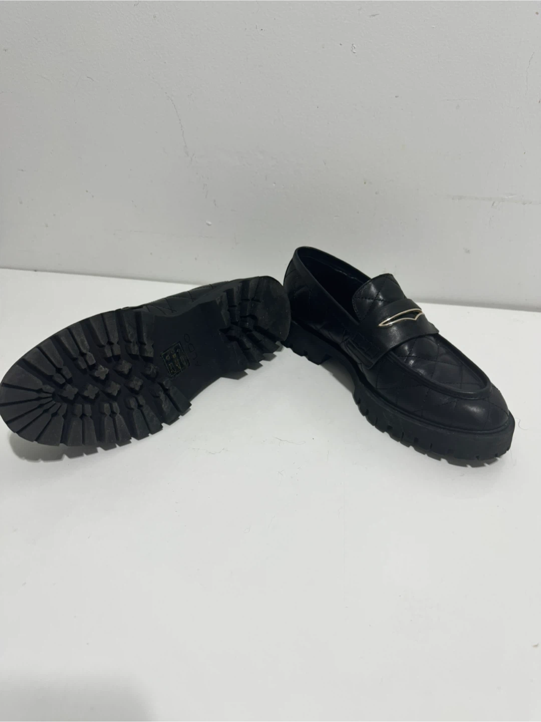 ALDO: Black Quilted Loafers - photo 3