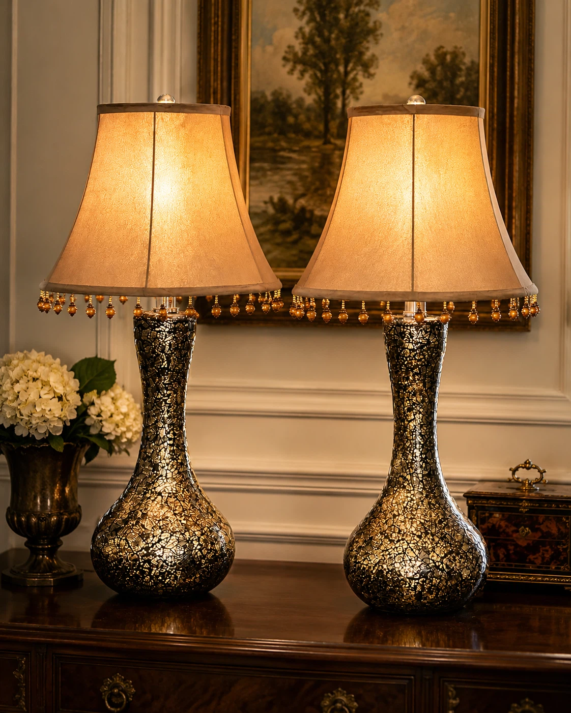Elegant Pair of Table Lamps