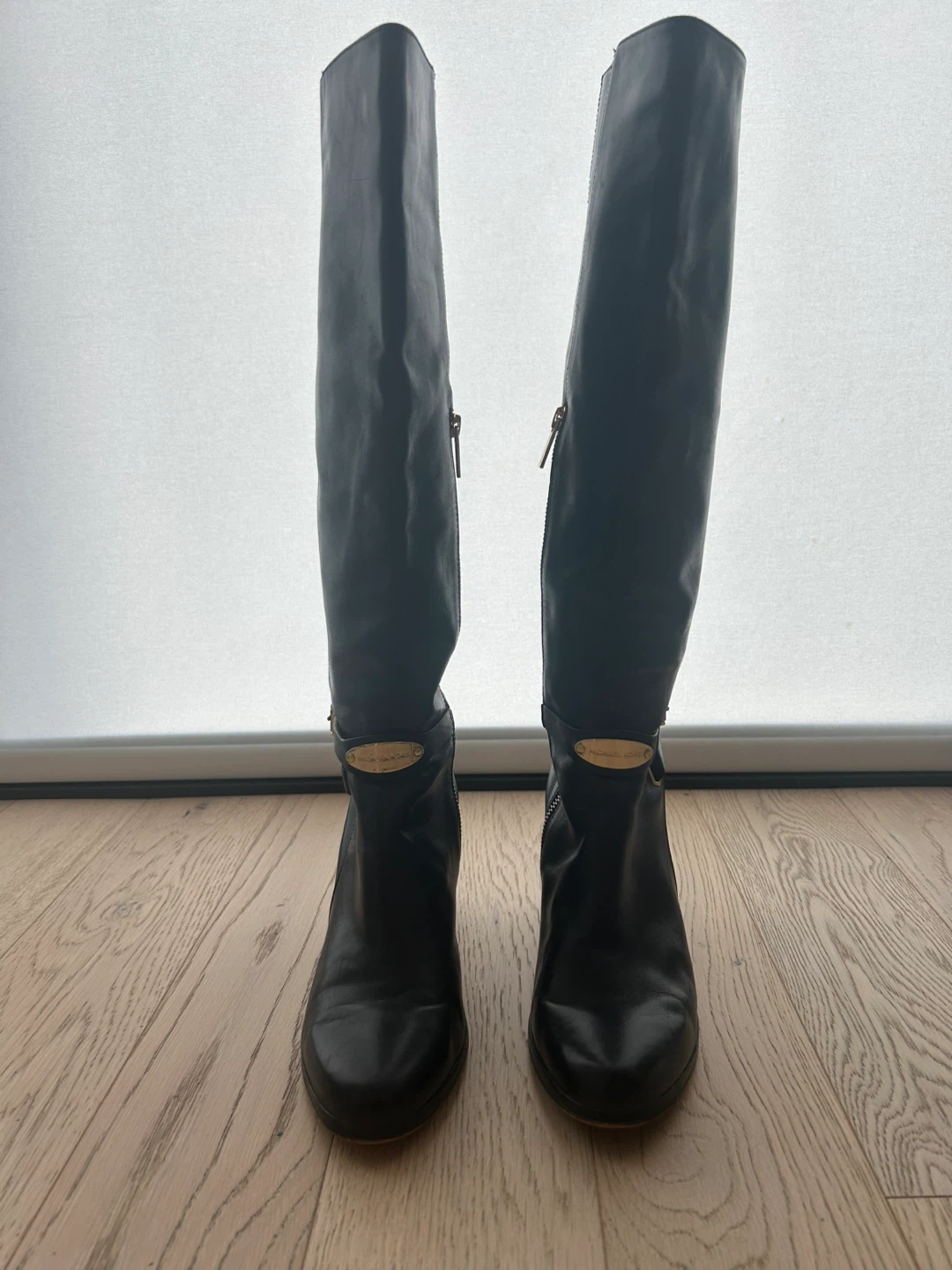 Michael Kors Black Leather Knee-High Boots - photo 3