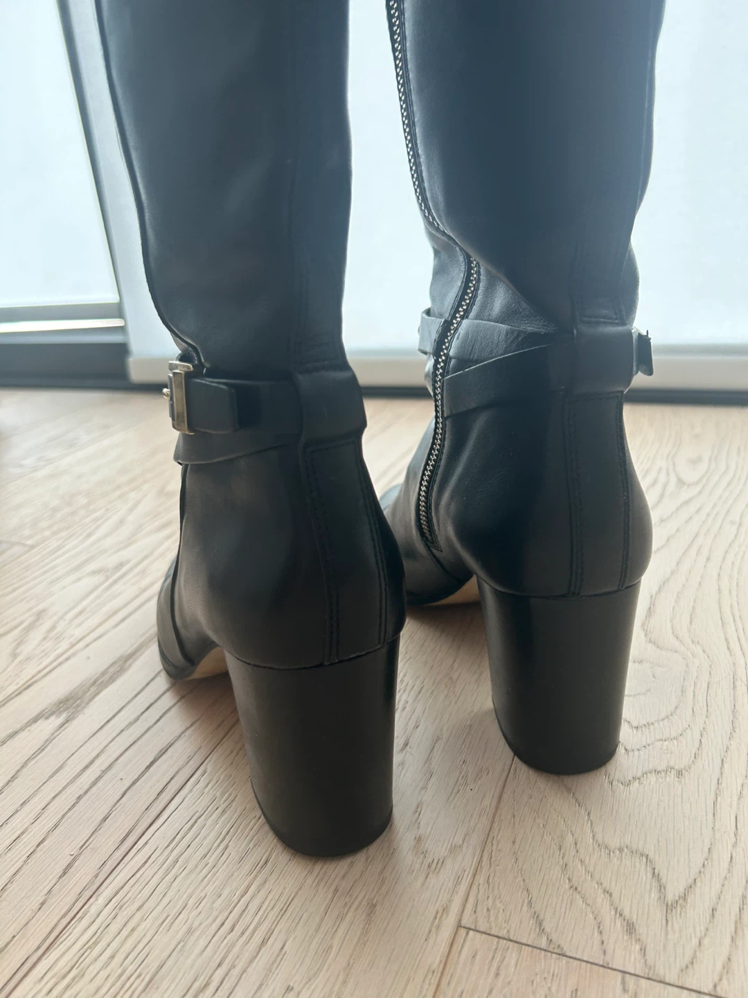Michael Kors Black Leather Knee-High Boots - photo 5