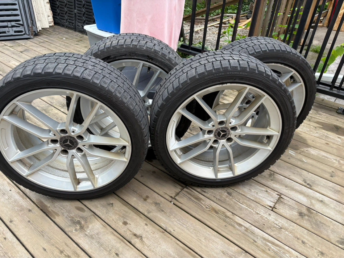 Dunlop Winter Tires with Mercedes Rims