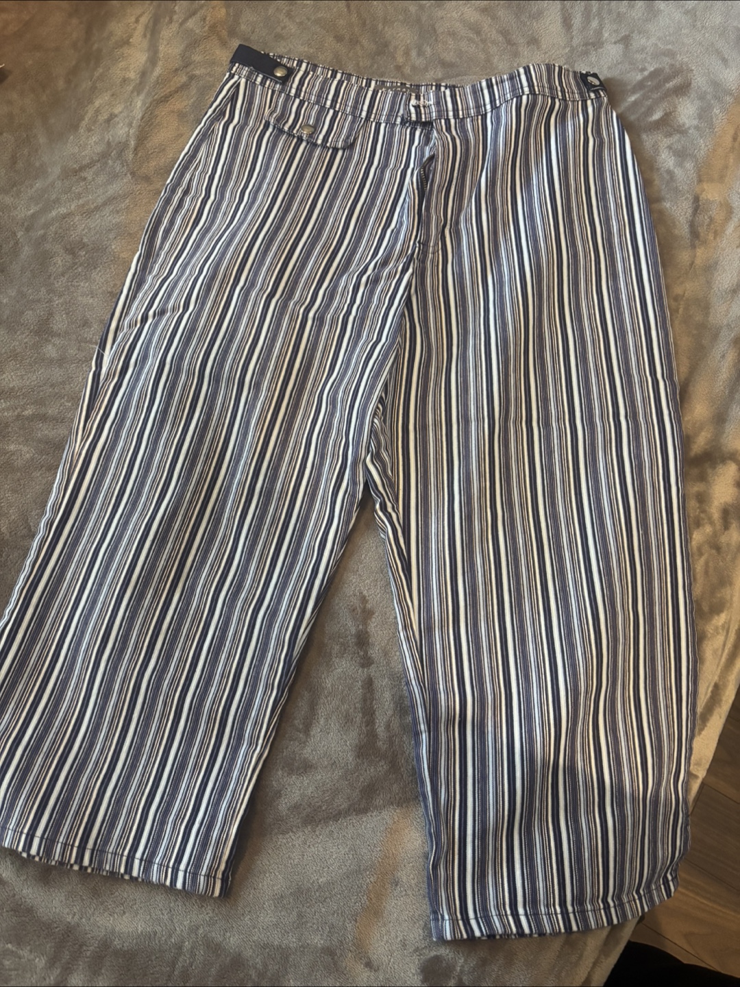 Katmay striped wide-leg capris  size 14 - photo 2