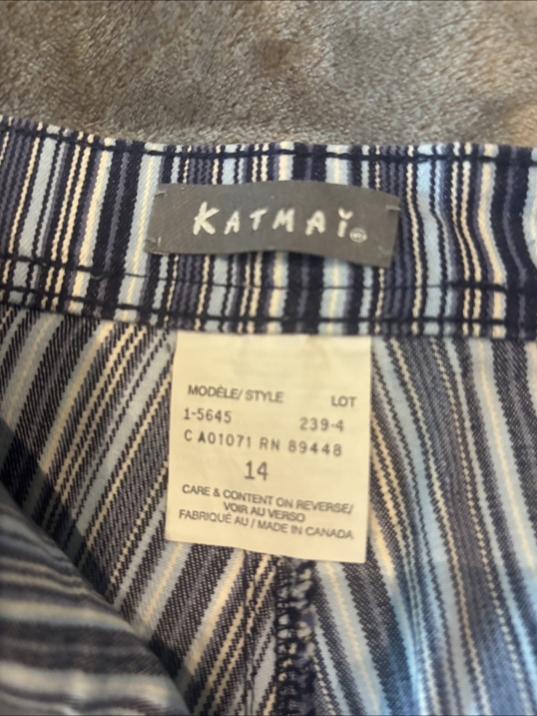 Katmay striped wide-leg capris  size 14 - photo 3