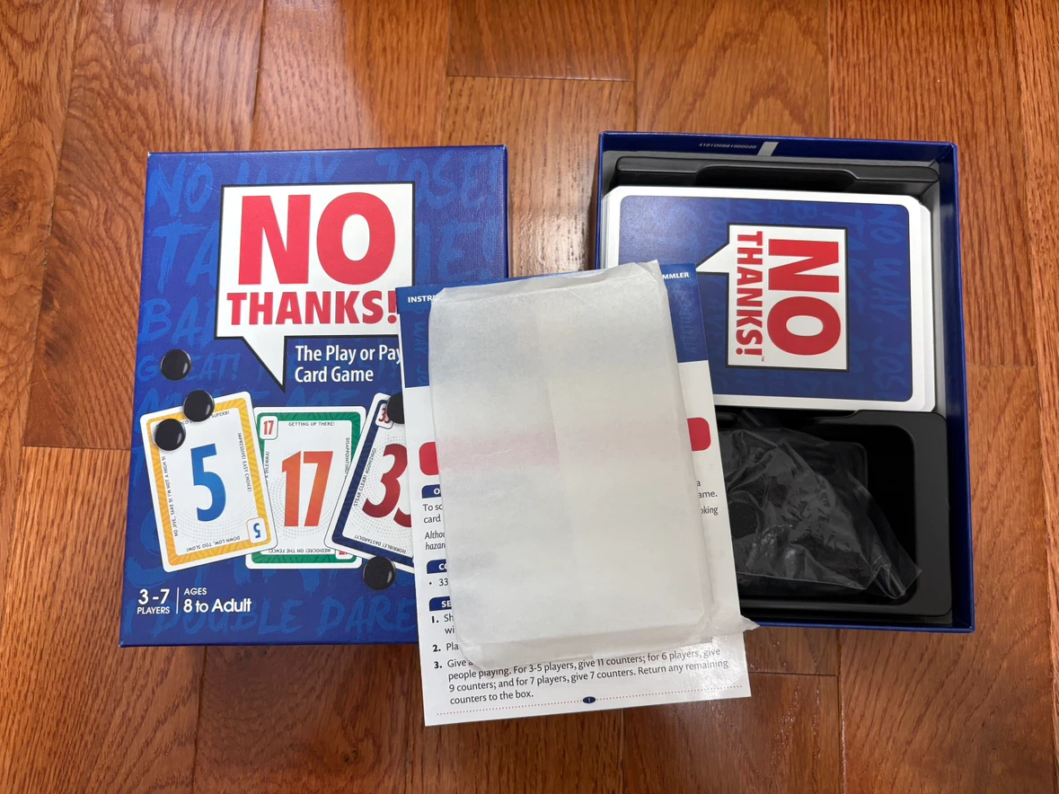 No Thanks! Card Game / Board Game