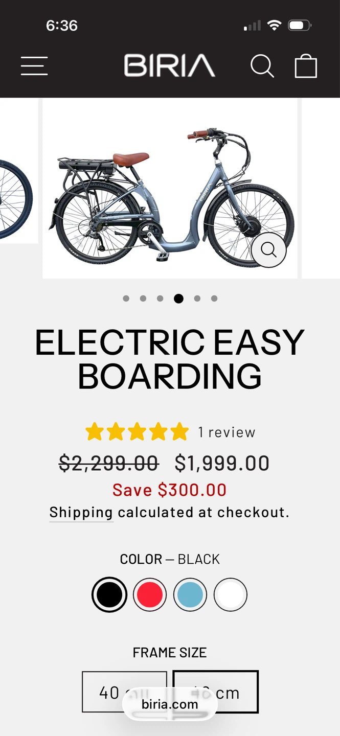 Biria Electric Easy Boarding Bike - photo 2