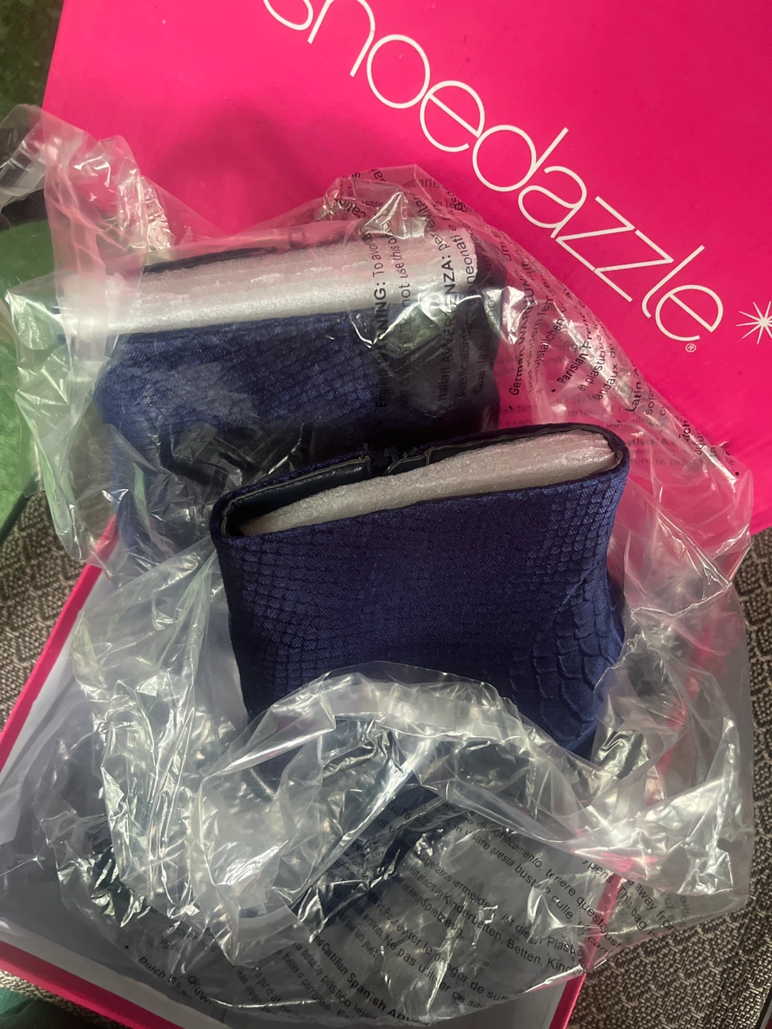 Shoedazzle Isabela Navy Booties Size 9.5 - photo 2