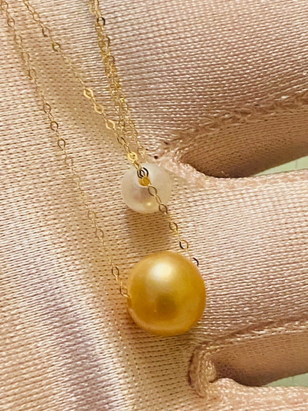 18K Gold Double Pearl Necklace - photo 3