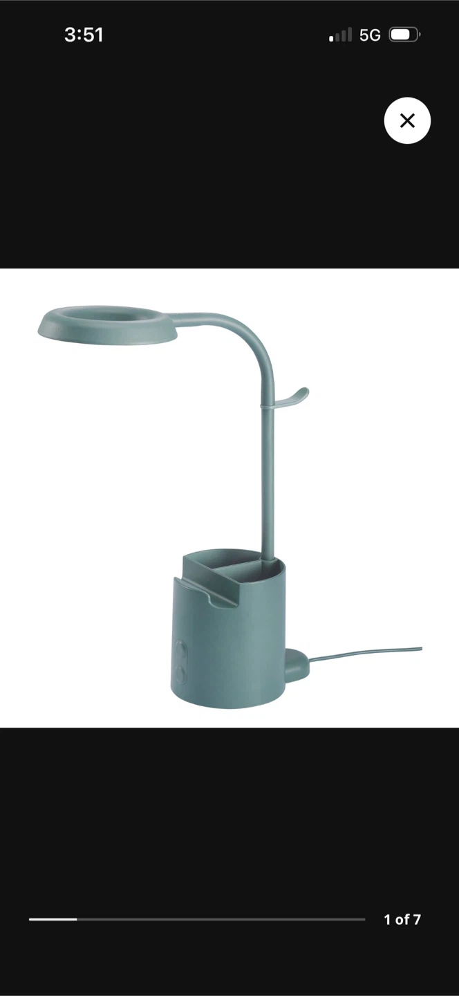 LED Desk Lamp IKEA BRUNBÅGE LED with Pen Holder