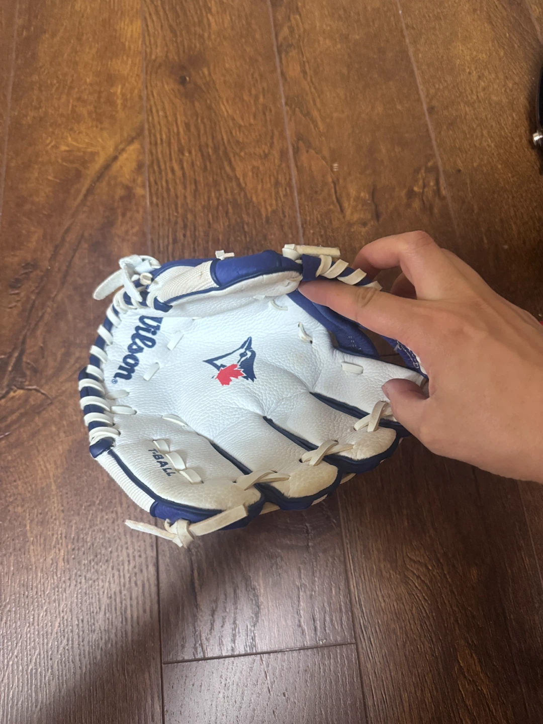 Wilson 10" Blue and White Baseball Glove - photo 3