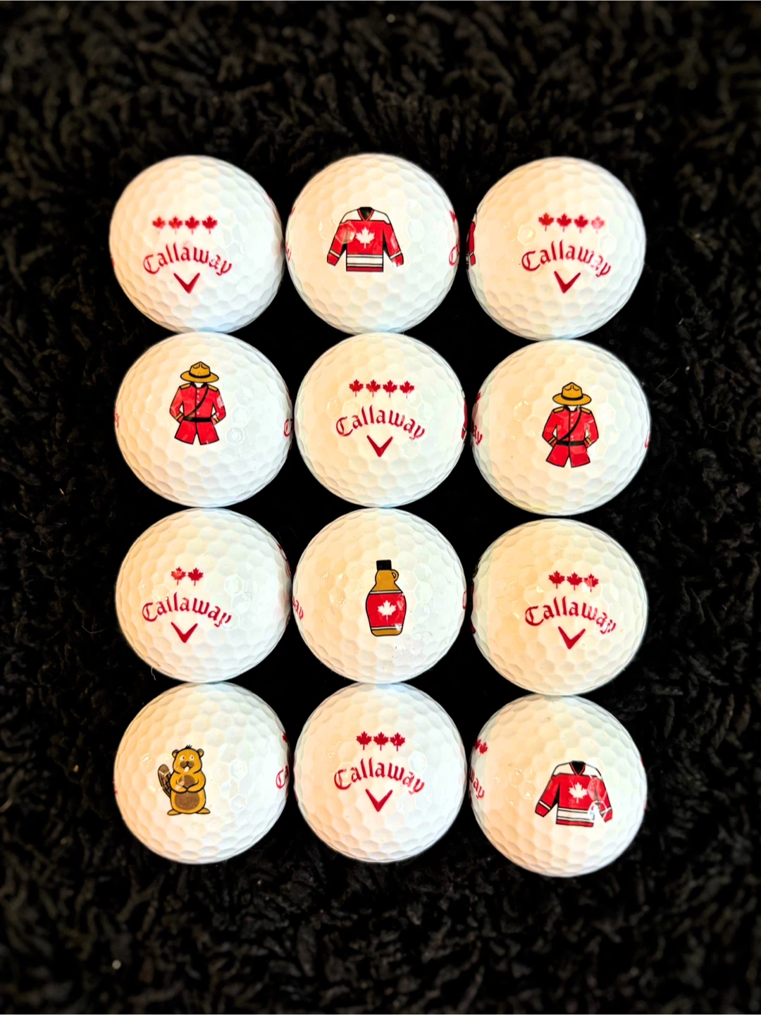 12 Callaway Canada Limited Edition Supersoft Golf Balls