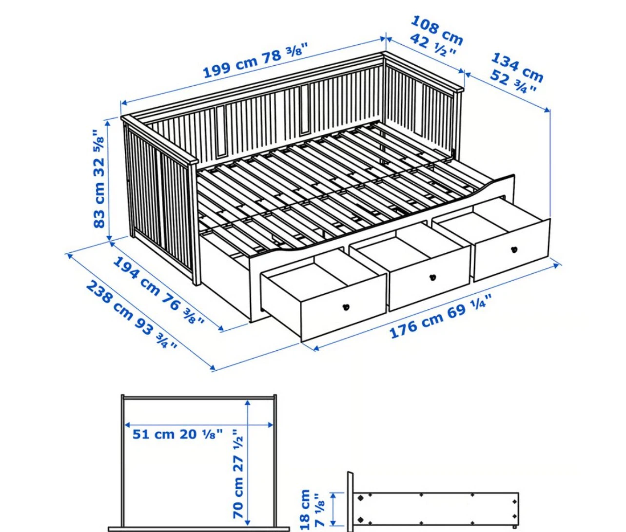 IKEA HEMNES day bed - photo 4