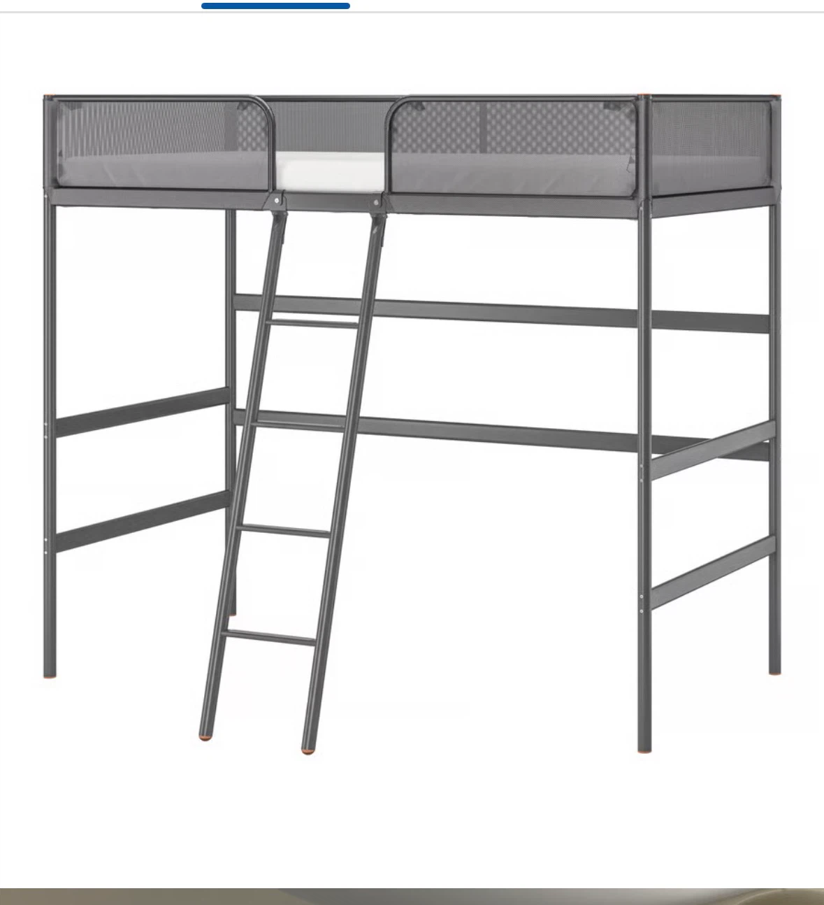 IKEA Loft Bed Frame with Ladder - Grey