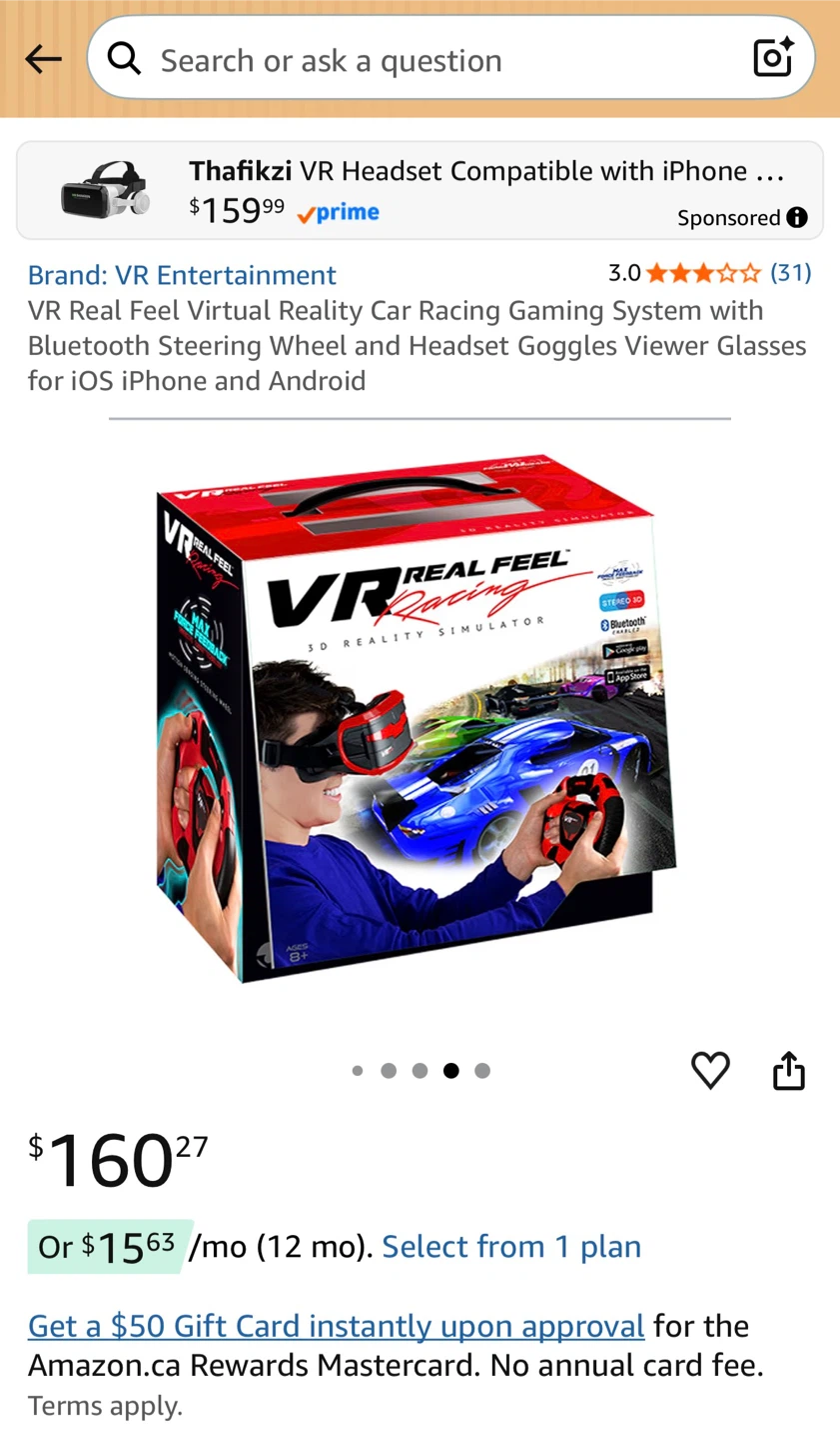 VR Real Feel Car Racing Gaming System