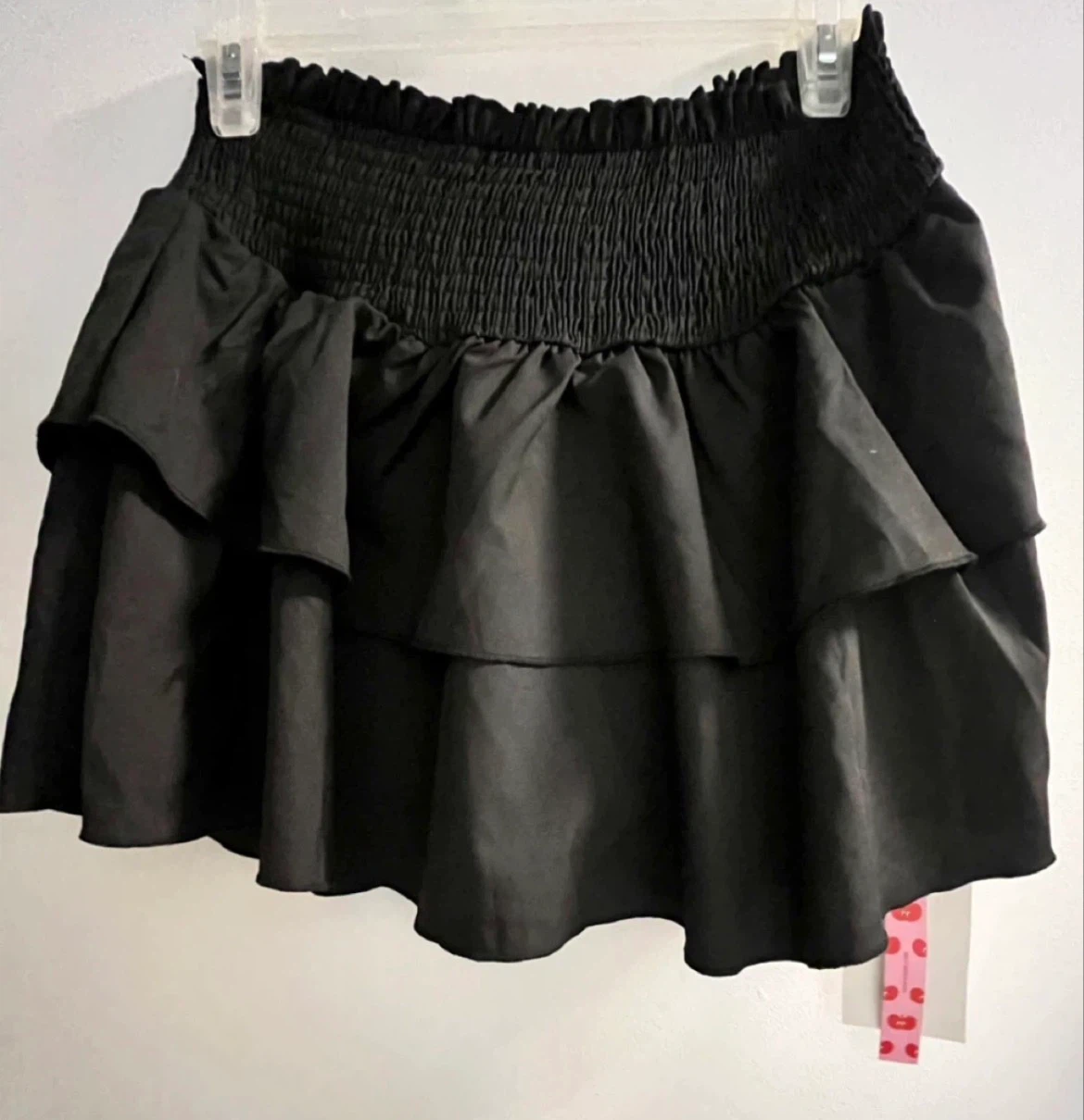 Cider Black Ruffle Skirt Medium