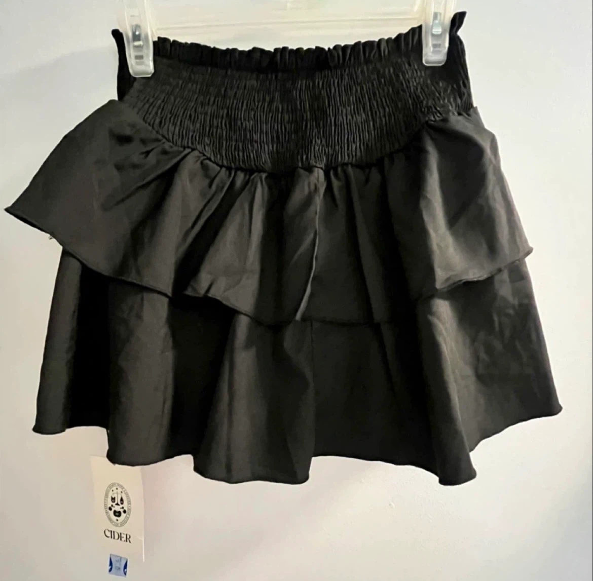 Cider Black Ruffle Skirt Medium - photo 3