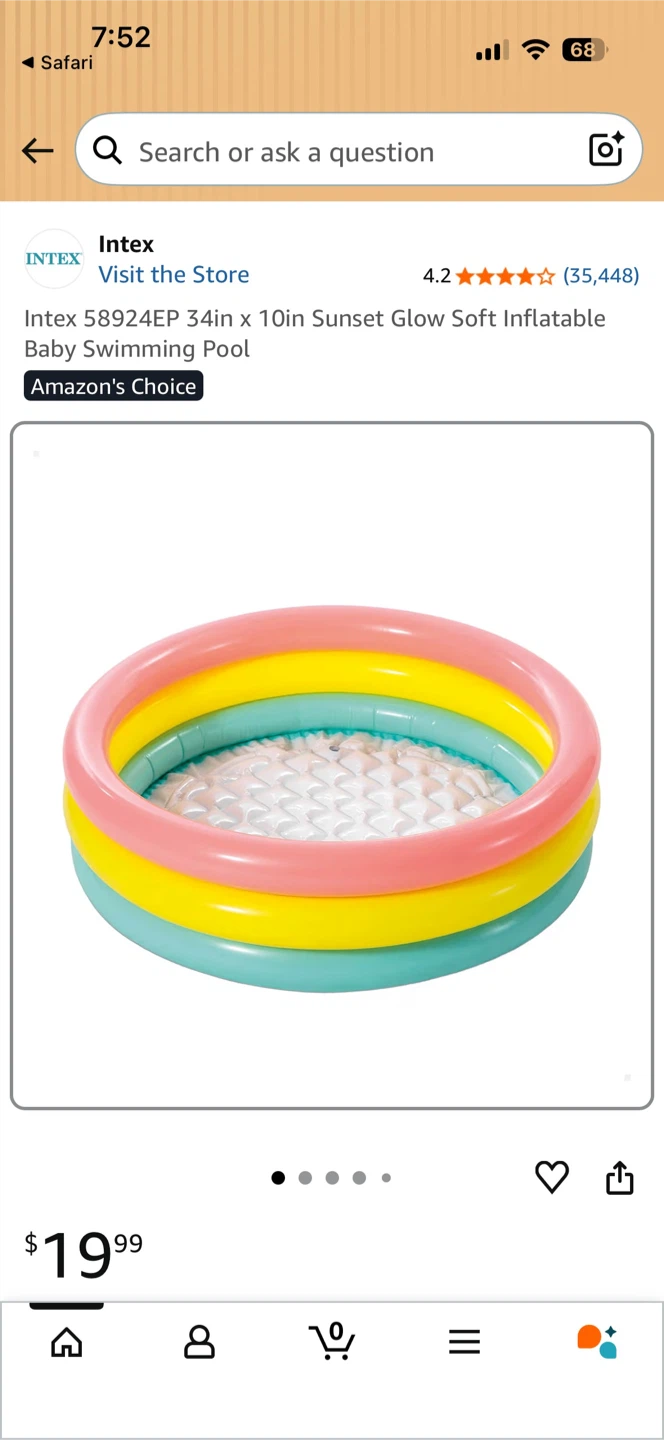 Intex 34in x 10in Baby Pool, Need it gone asap!