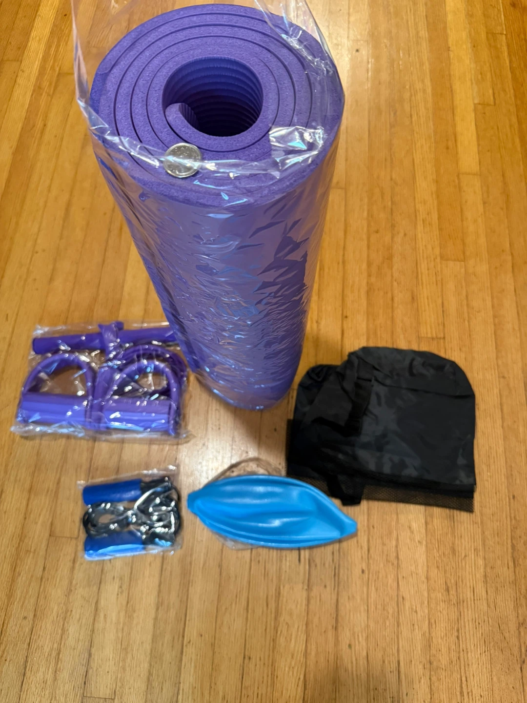 Yoga Mat and Fitness Accessories Set