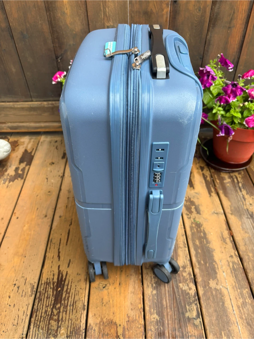 Royal King Blue Polypropylene Carry-On Luggage - photo 5