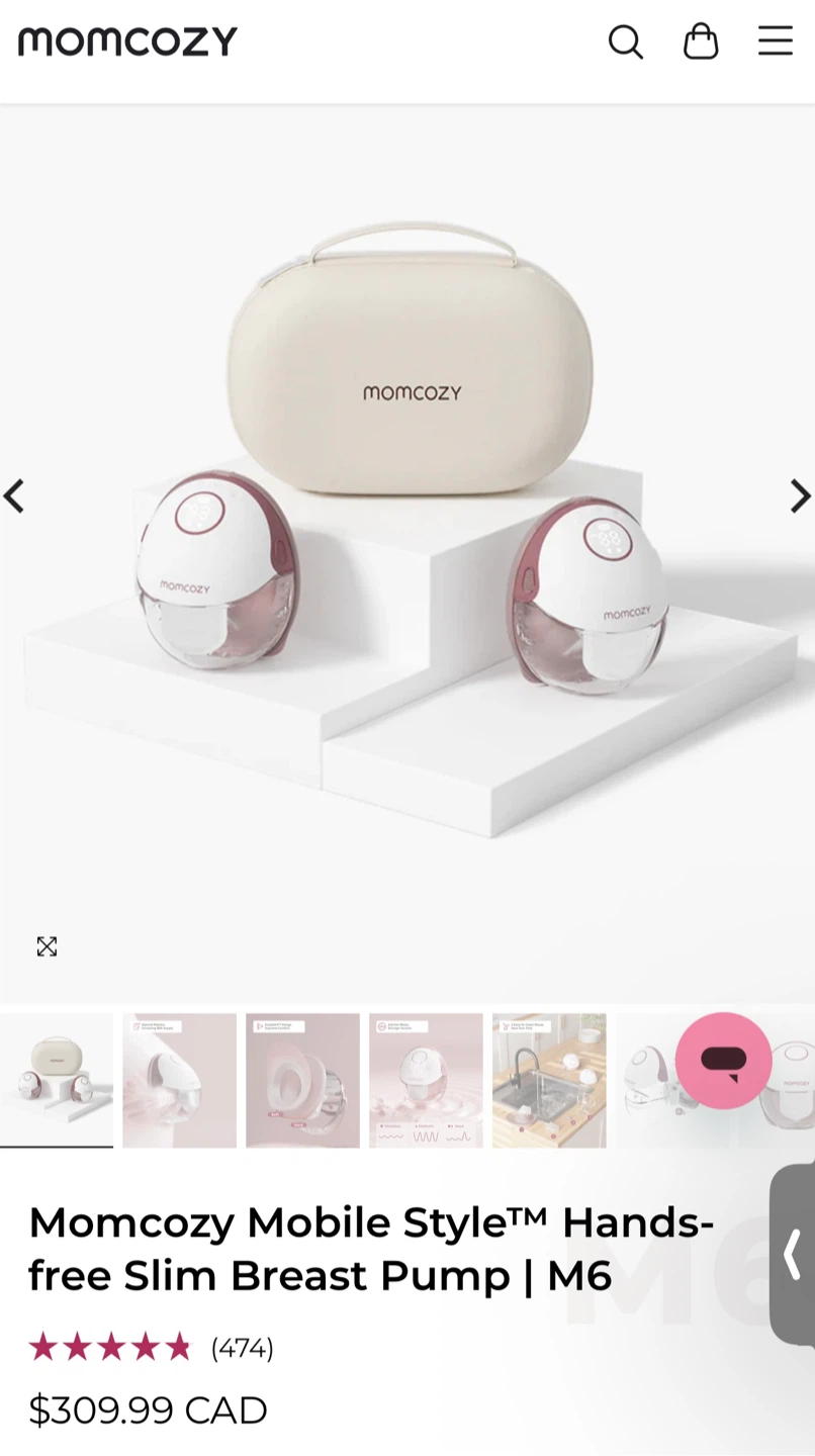 Momcozy M6 Wearable Mobile Style - Open Box / Unused - photo 5