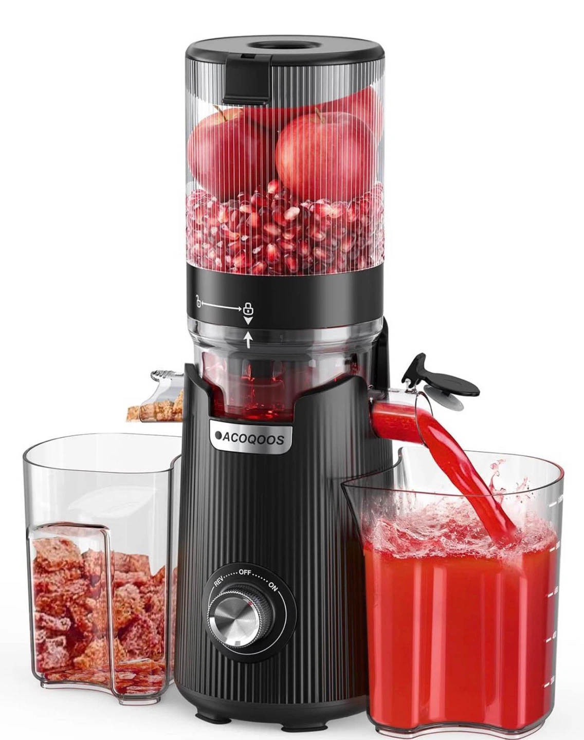 Cold Press Juicer with 5.3" Extra Large Chute 60oz