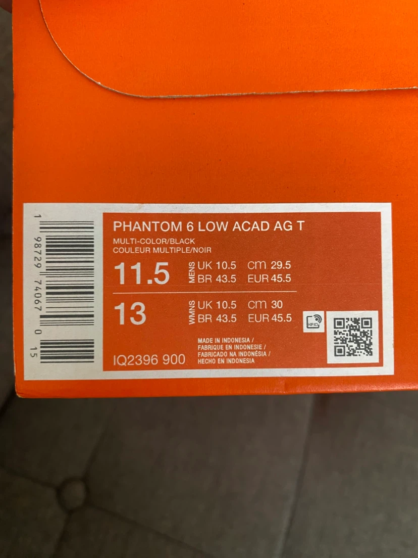 Nike Phantom 6 Low Academy AG T Football Boots - Size 11.5 - photo 2