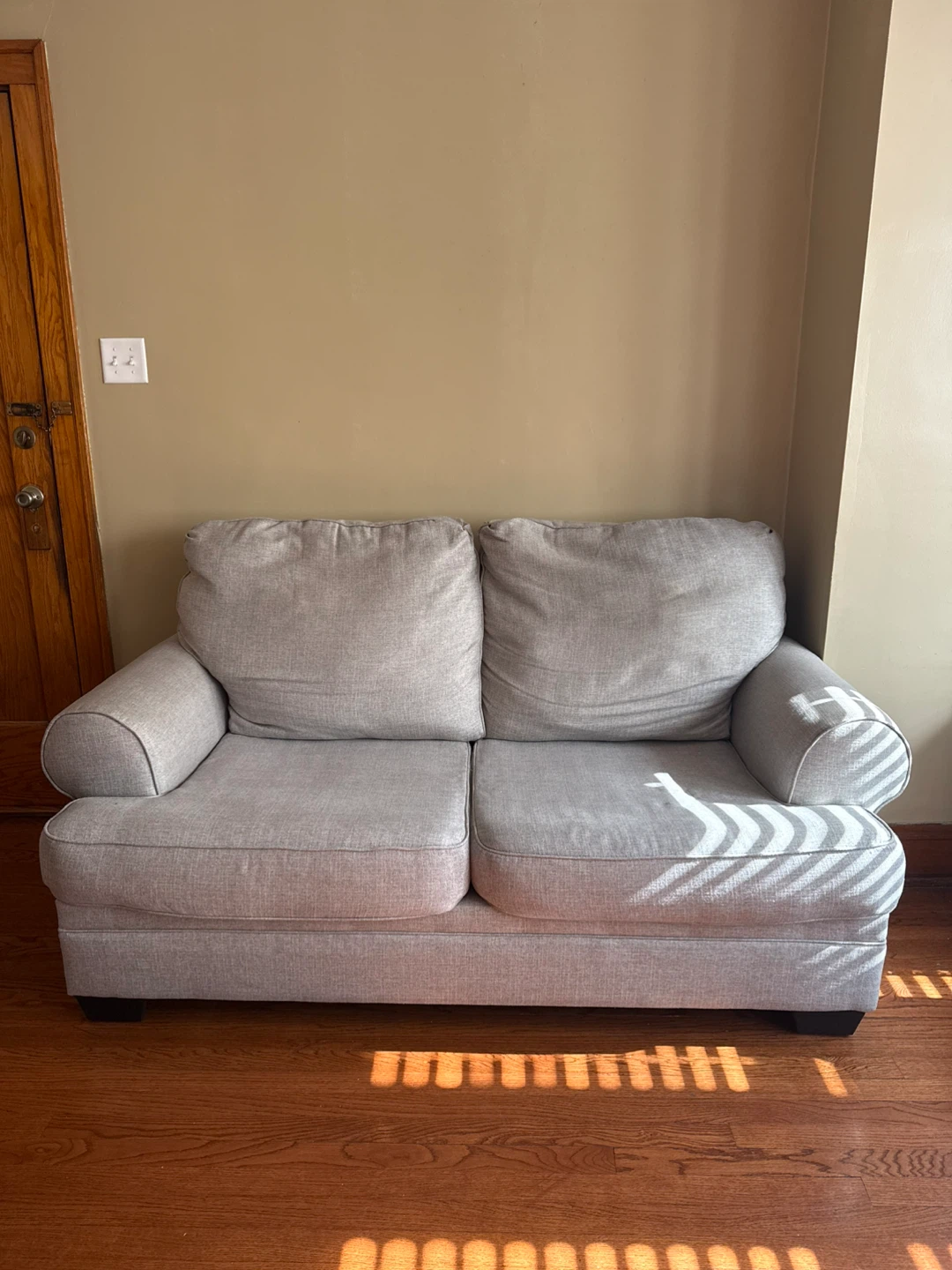Gray Loveseat and Sofa Set