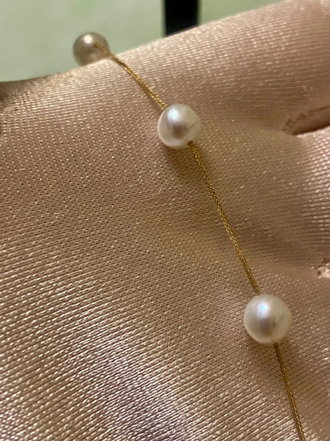 Pearl Necklace with 18K Gold Chain - photo 4