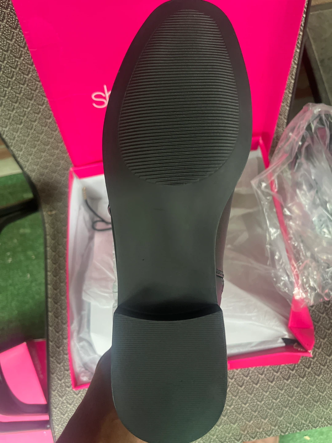 Shoedazzle Valorie Flat Boots Black Size 9 and 10 - photo 4