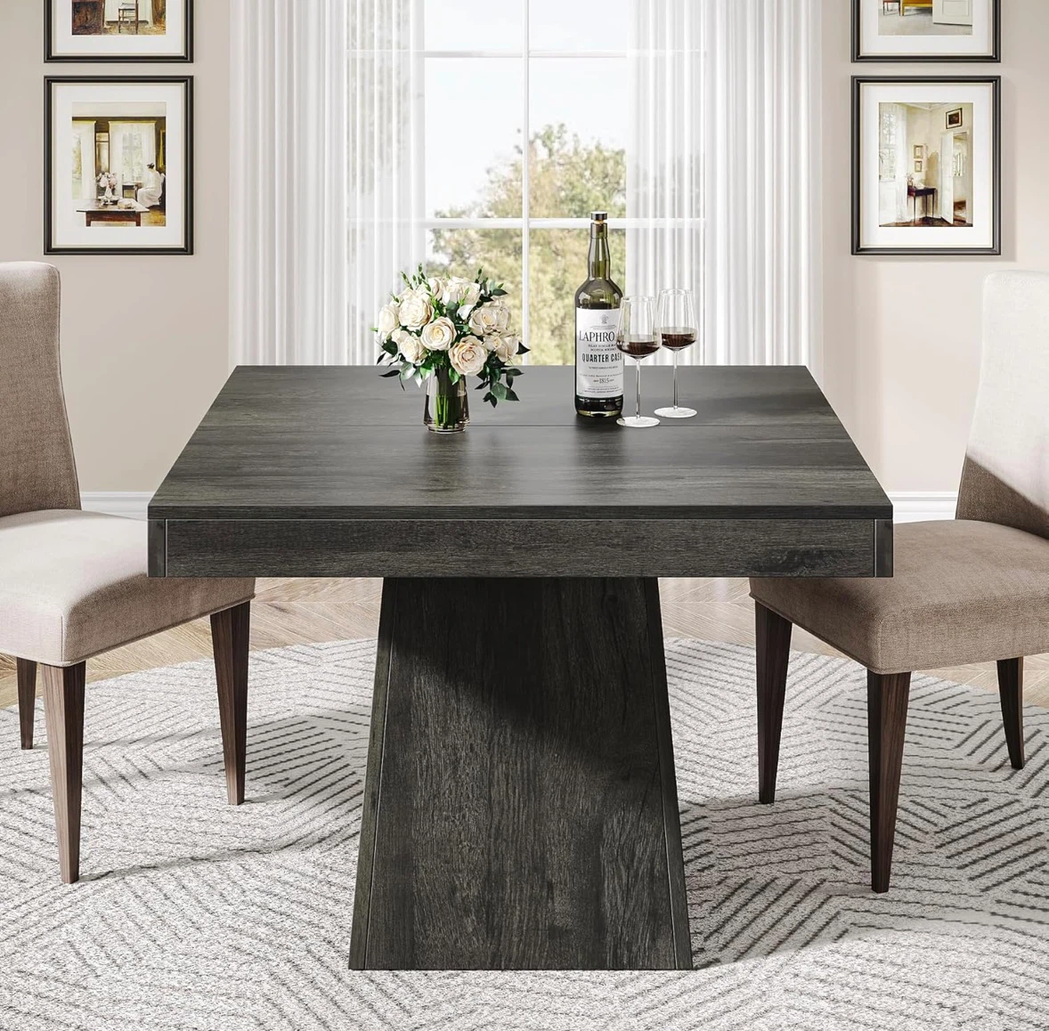 Brand new Tribesigns Square Pedestal Dining Table