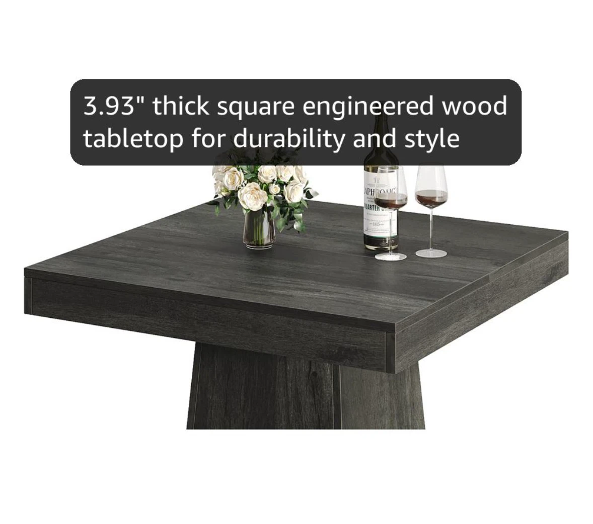 Brand new Tribesigns Square Pedestal Dining Table - photo 2