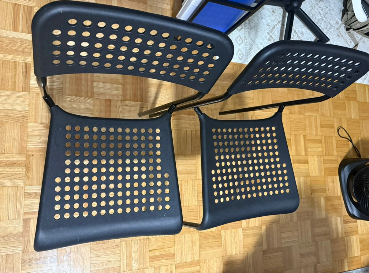 IKEA ADDE Black Chairs set of 2 - photo 2