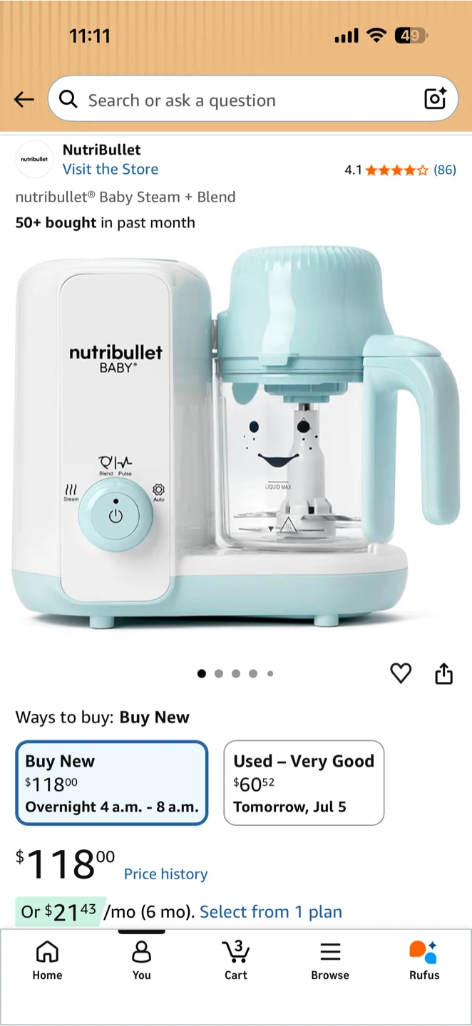 NutriBullet Baby Food Maker and Steamer - photo 3