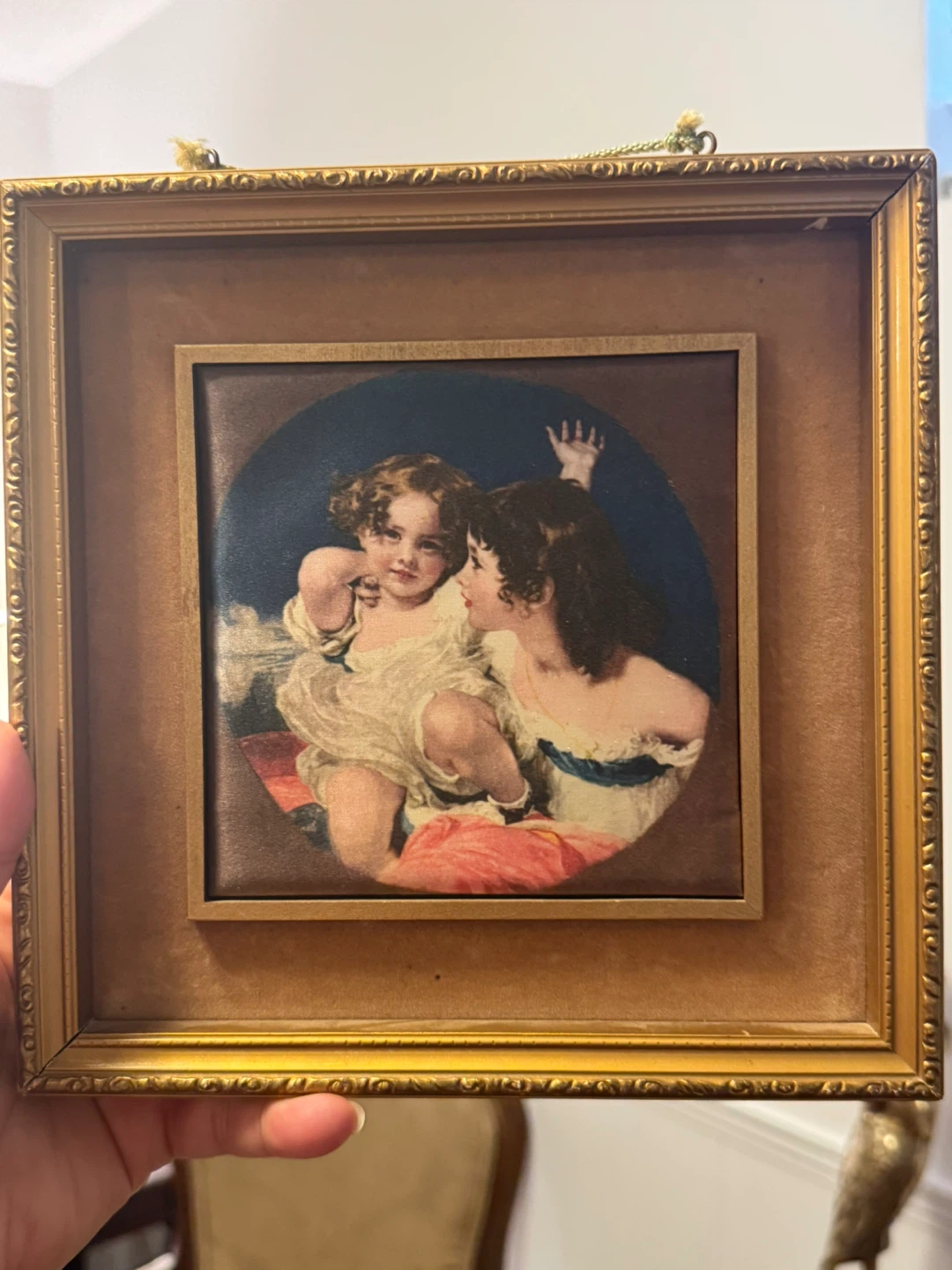 "Calmady Children" by Sir Joshua Reynolds Italian Silk Art