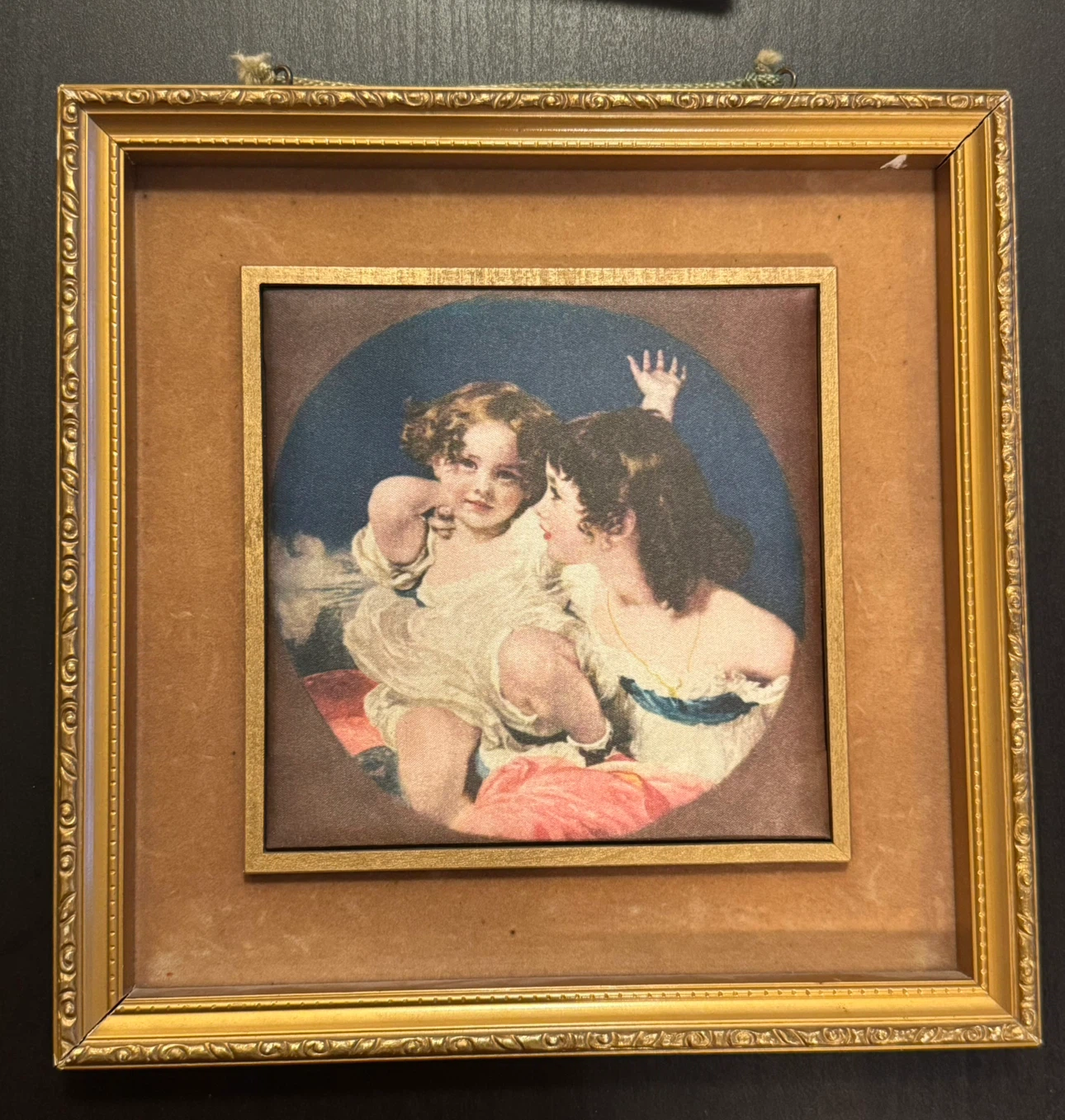 "Calmady Children" by Sir Joshua Reynolds Italian Silk Art - photo 2