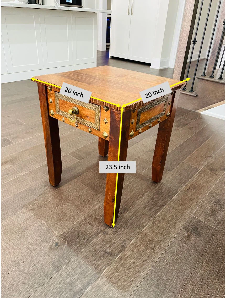Pier 1 Solid Wood Accent Table Set – Like New - photo 5
